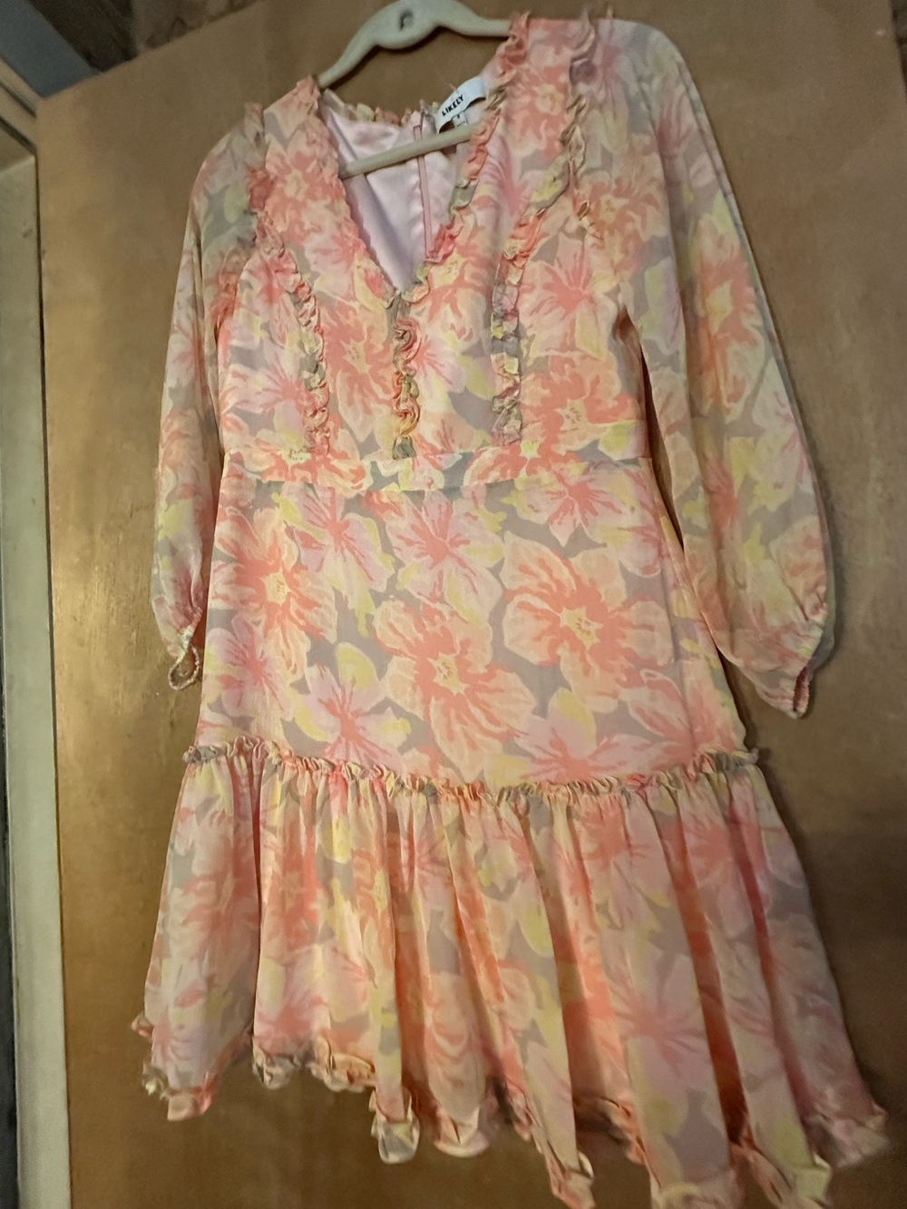 Likely Mia Dress in Peach Multi Sz 8